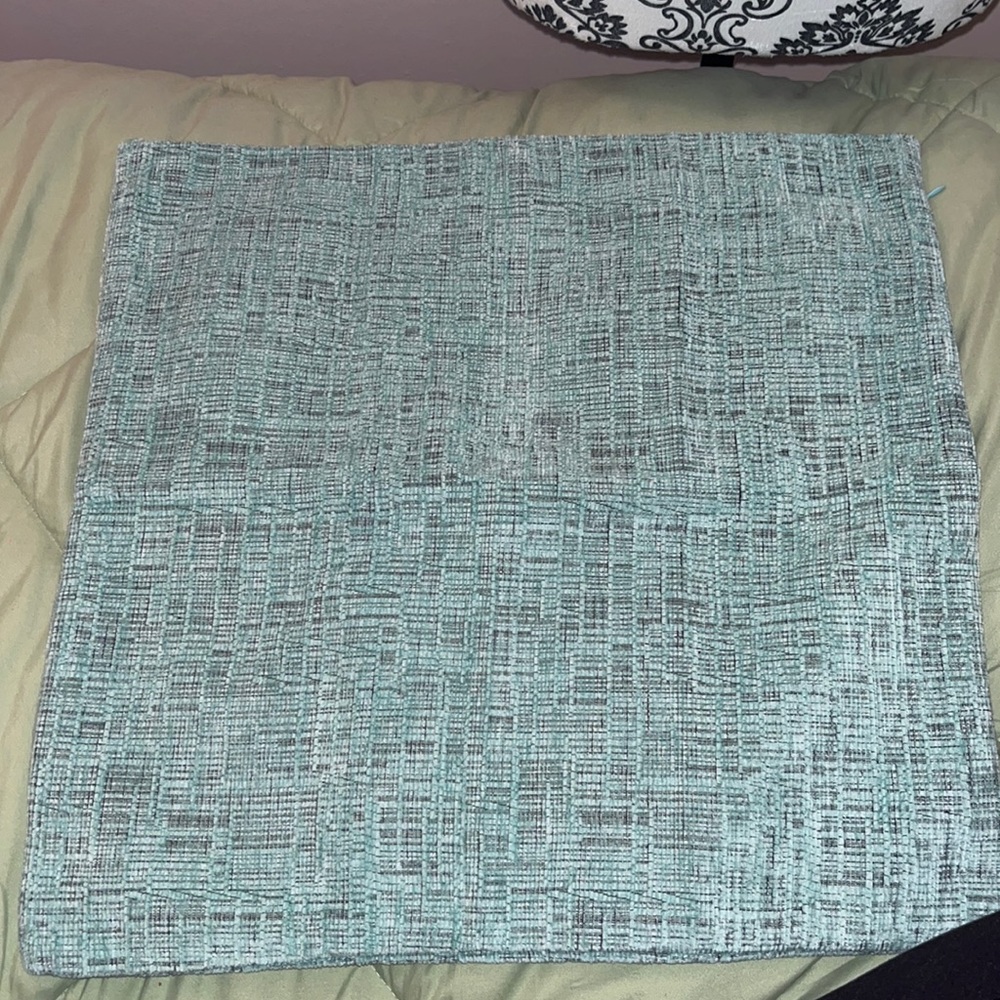 Square light blue indoor pillow covers